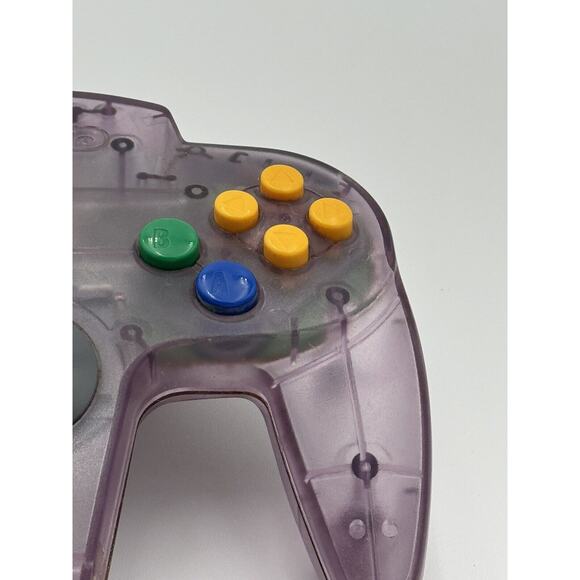 Nintendo N64 Clear Atomic purple Controller OEM Funtastic Loose Stick Tested - Picture 3 of 7